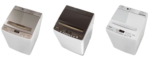 ハイセンス、ガラストップ採用のタテ型洗濯機。掃除もしやすい - 家電