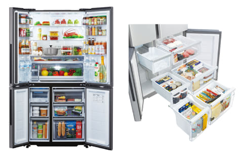 アクア、深澤直人デザインの冷蔵庫。冷凍室も整理しやすい大容量