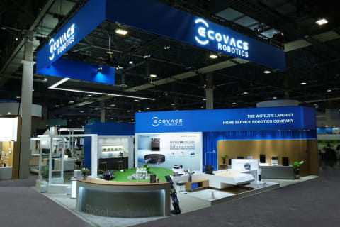 エコバックス、水拭きモップ常時洗浄するロボット掃除機DEEBOT - 家電