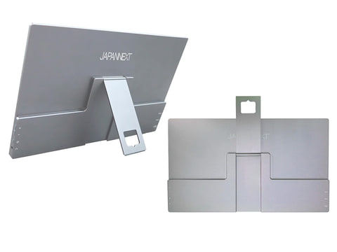 JAPANNEXT、スタンド搭載で吊り下げもできる15.6型モバイルモニター