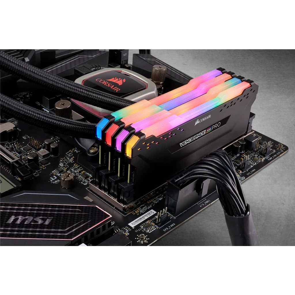 VENGEANCE® RGB PRO 64GB (4 x 16GB) DDR4 DRAM 3200MHz C16 Memory