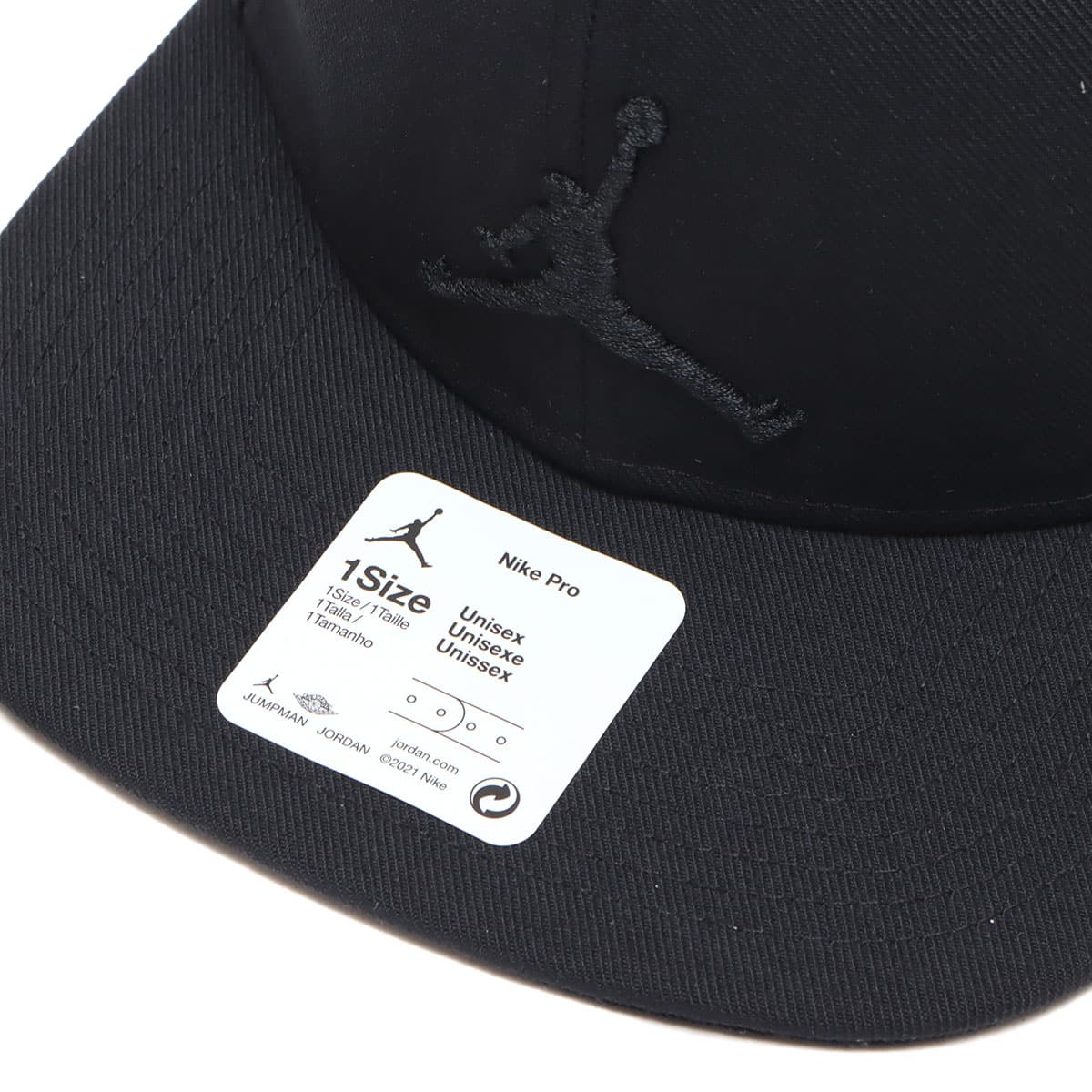JORDAN BRAND JORDAN PRO JUMPMAN SNAPBACK BLACK/BLACK/BLACK/BLACK