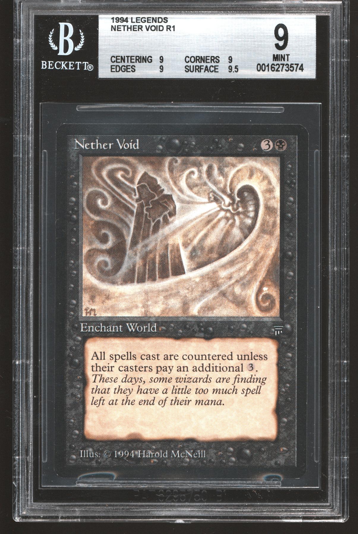 Magic the Gathering Legends Nether Void BGS 9 (9, 9, 9, 9.5) NEAR