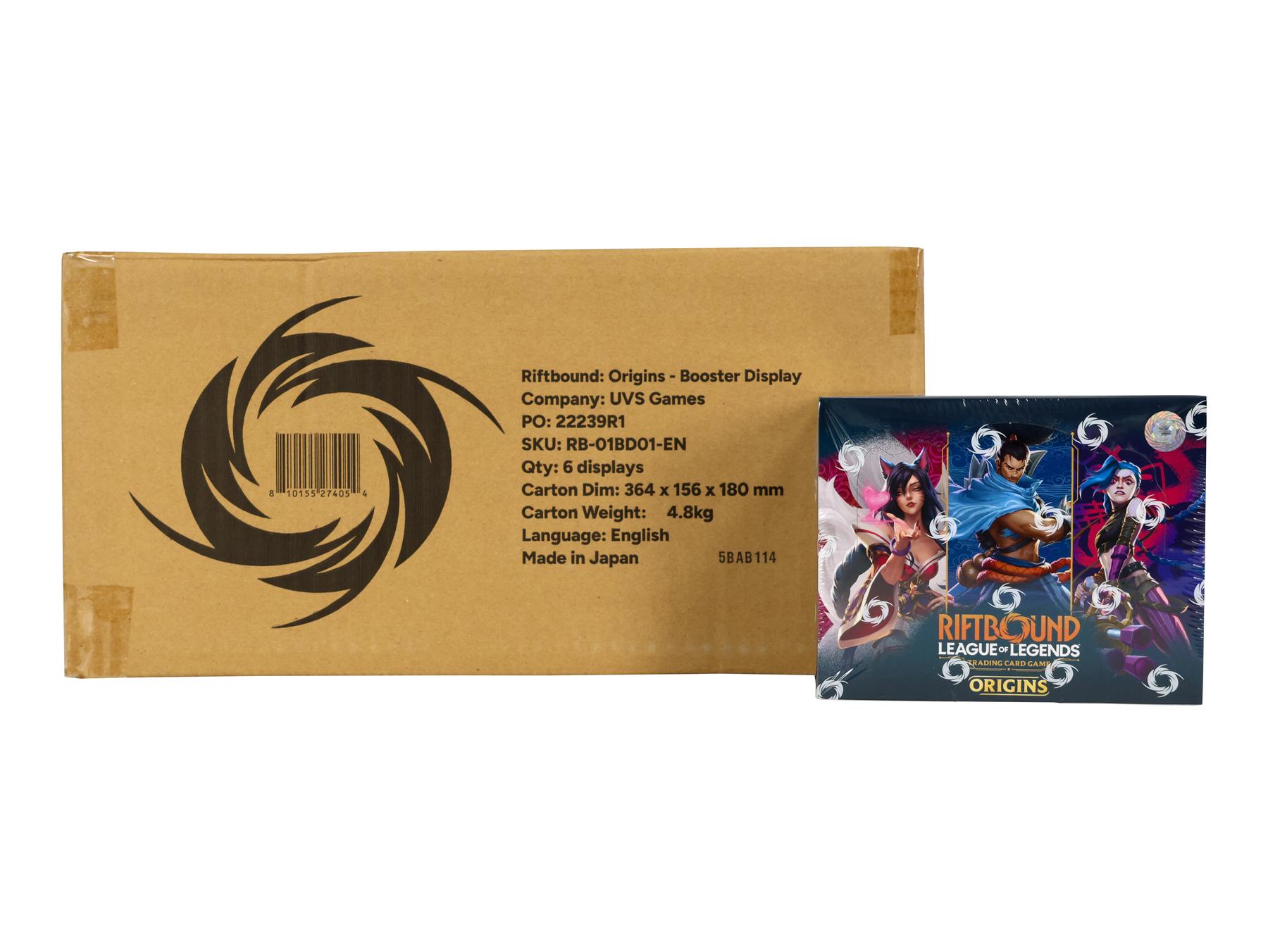 Riftbound League of Legends Origins Booster 6-Box Case | DA Card World
