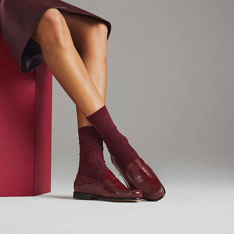 Kennedy loafer - Red | Hermès Finland