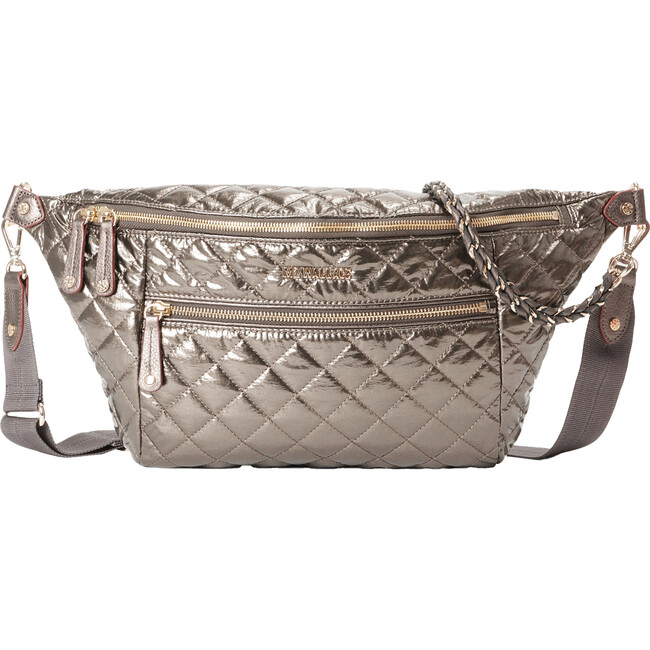 Women's Crosby Sling Handbag, Moondust Metallic Lacquer - MZ