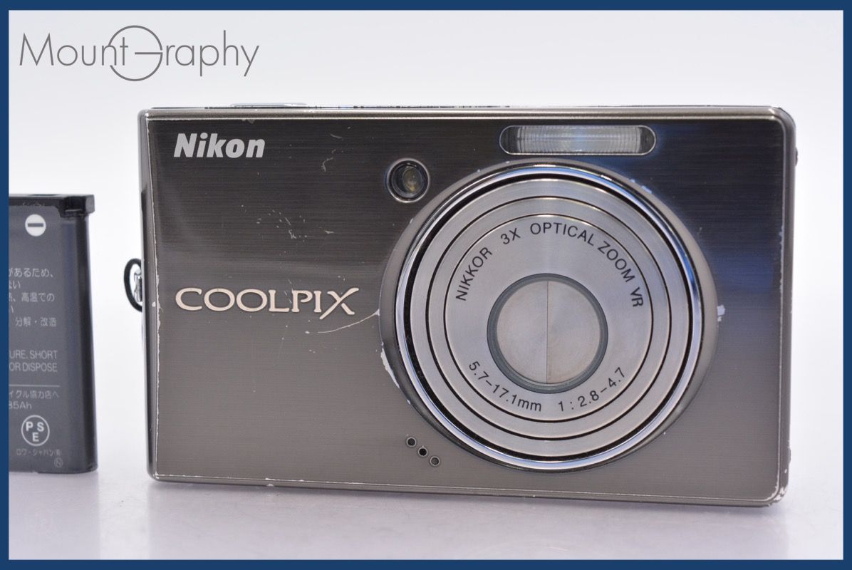 最高 ニコン Nikon COOLPIX S510 3x バッテリー付属 ☆完動☆同梱可