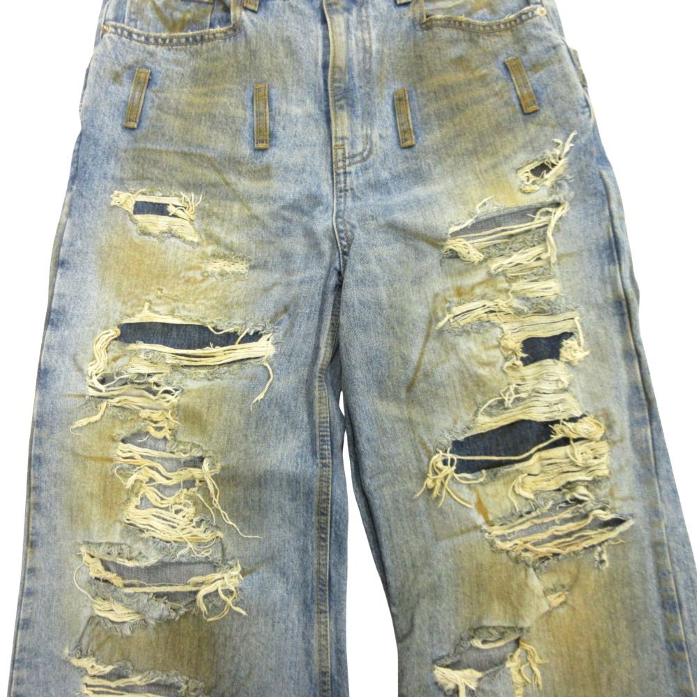 美品 SUNDAY OFF CLUB サンデーオフクラブ レイヤード フレア デニム