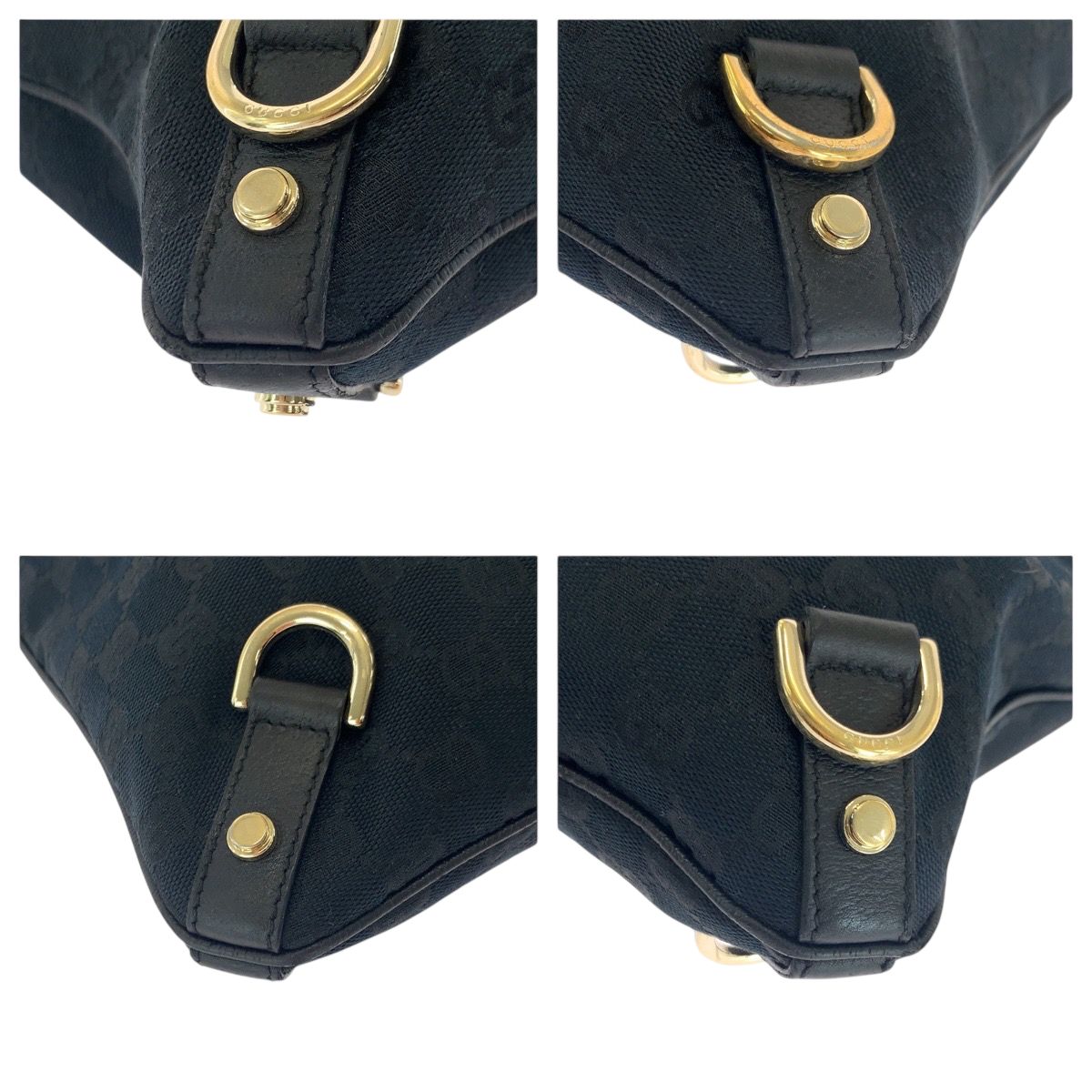 GUCCI グッチ アビー ブラック 黒 ゴールド金具 GGキャンバス 131326