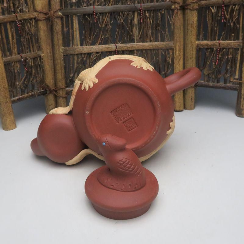 龍鳳紫砂壺 中国宜興 紫泥急須・茶壺・茶道具 注文