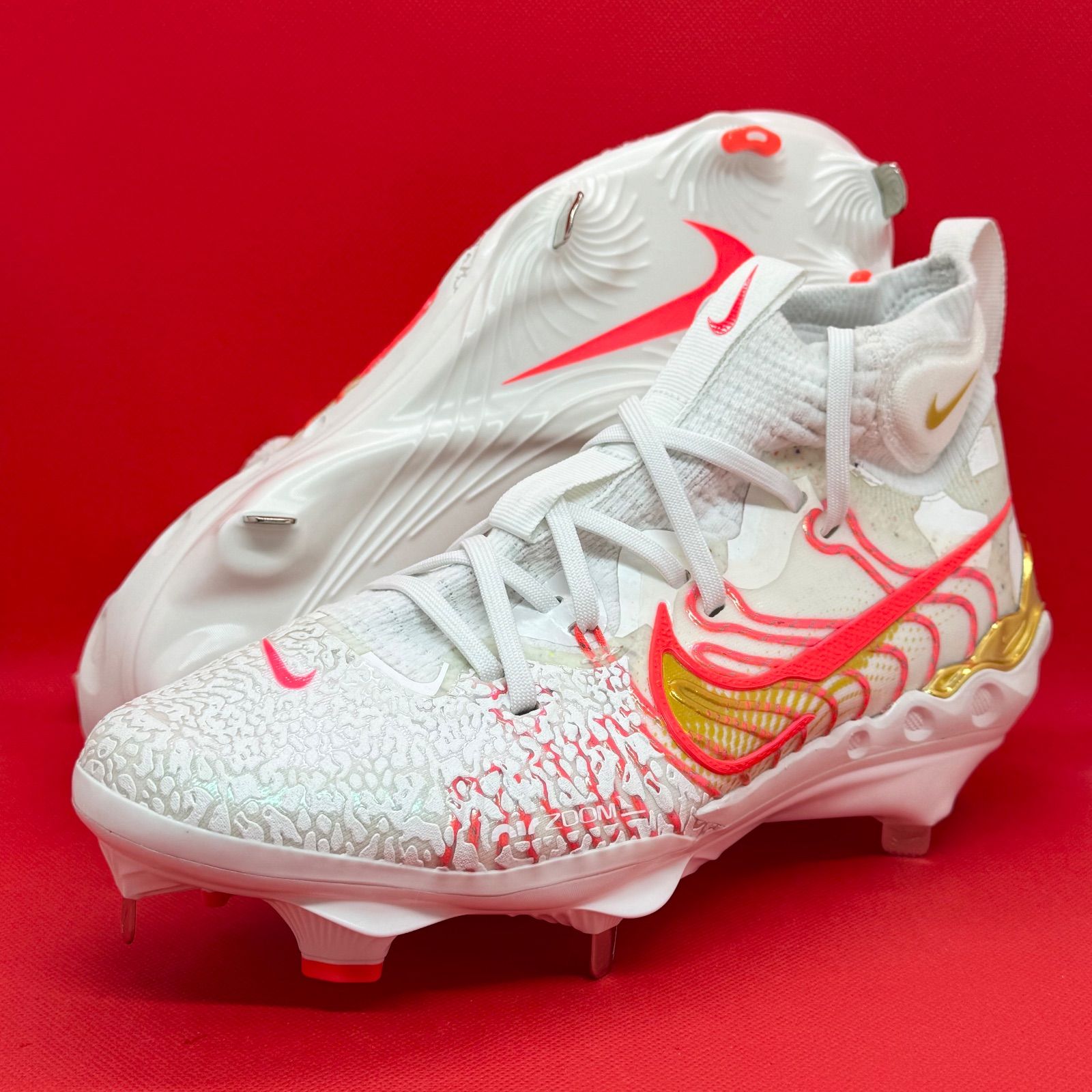 Nike 野球スパイク アルファハラチNXT MC ホワイト⁄レッド ナイキ 野球