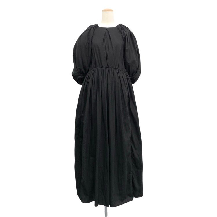 FUMIE=TANAKA フミエタナカ plain lace-up OP レースアップデザイン