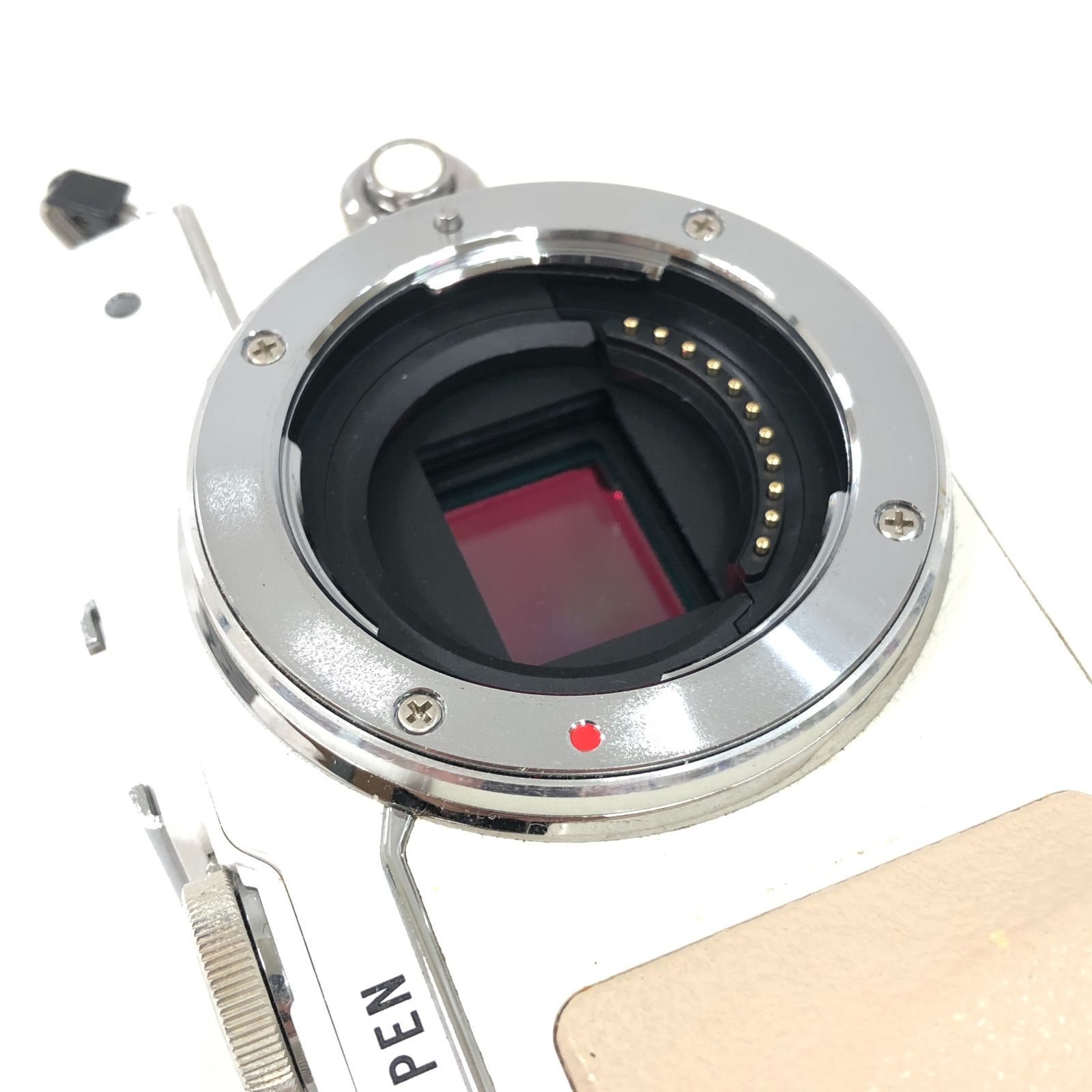 ジャンク】OLYMPUS PEN E-PL7 14-42mm EZレンズキット ホワイト ミラー