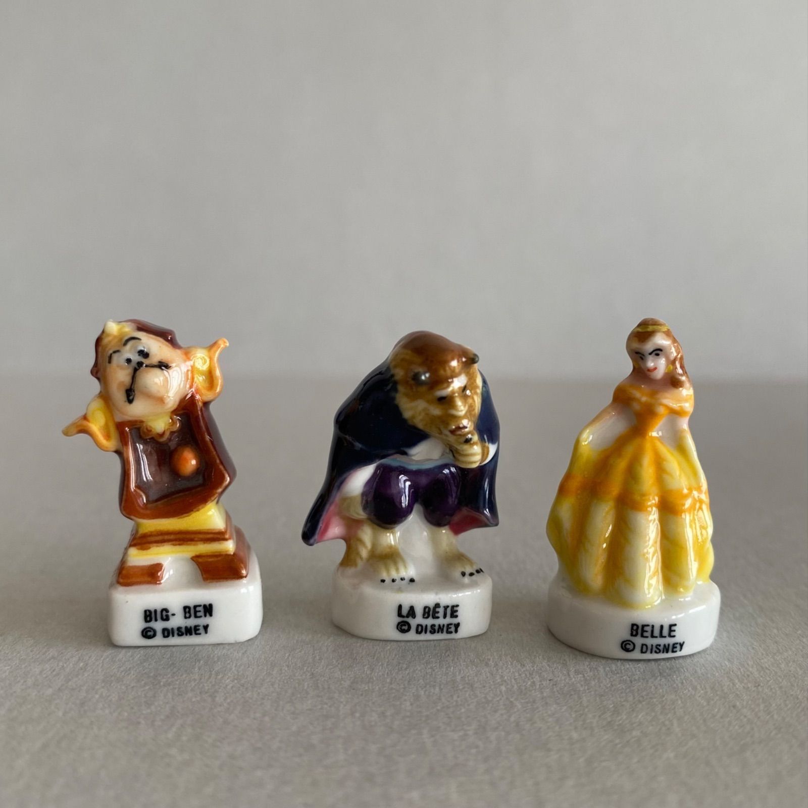美女と野獣のフェーブ3点セット／ディズニー／フランス雑貨／陶器
