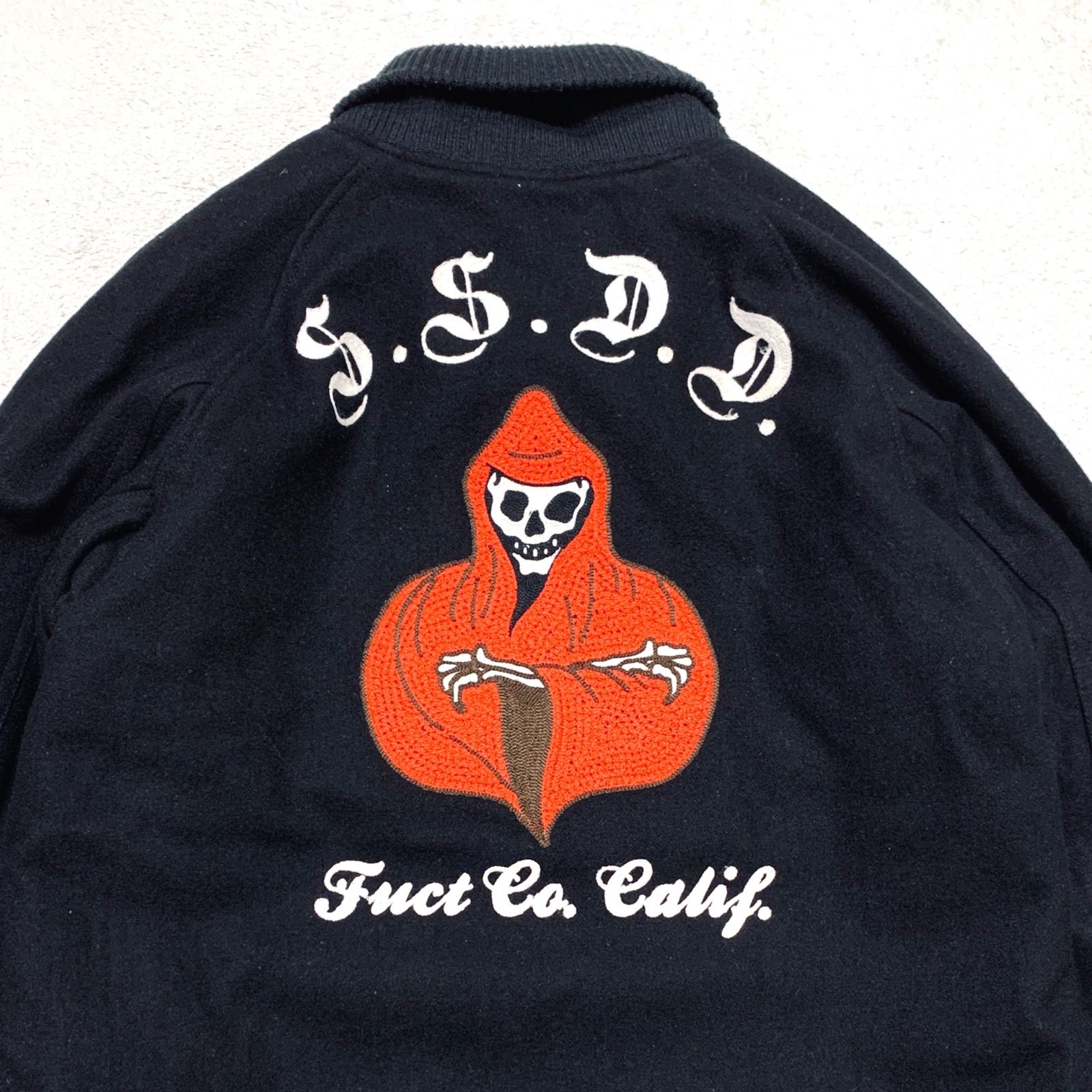 FUCT SSDD Pharaoh Jacket スタジャン バーシティジャケット ファラオ