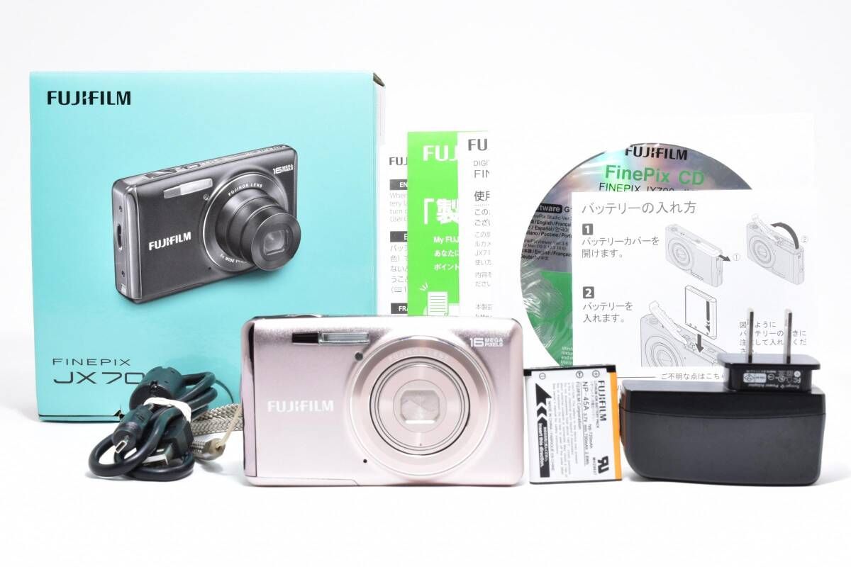 美品 FUJIFILM FinePix JX700 ゴールド ＃A336 FUJIFILM FINEPIX JX700