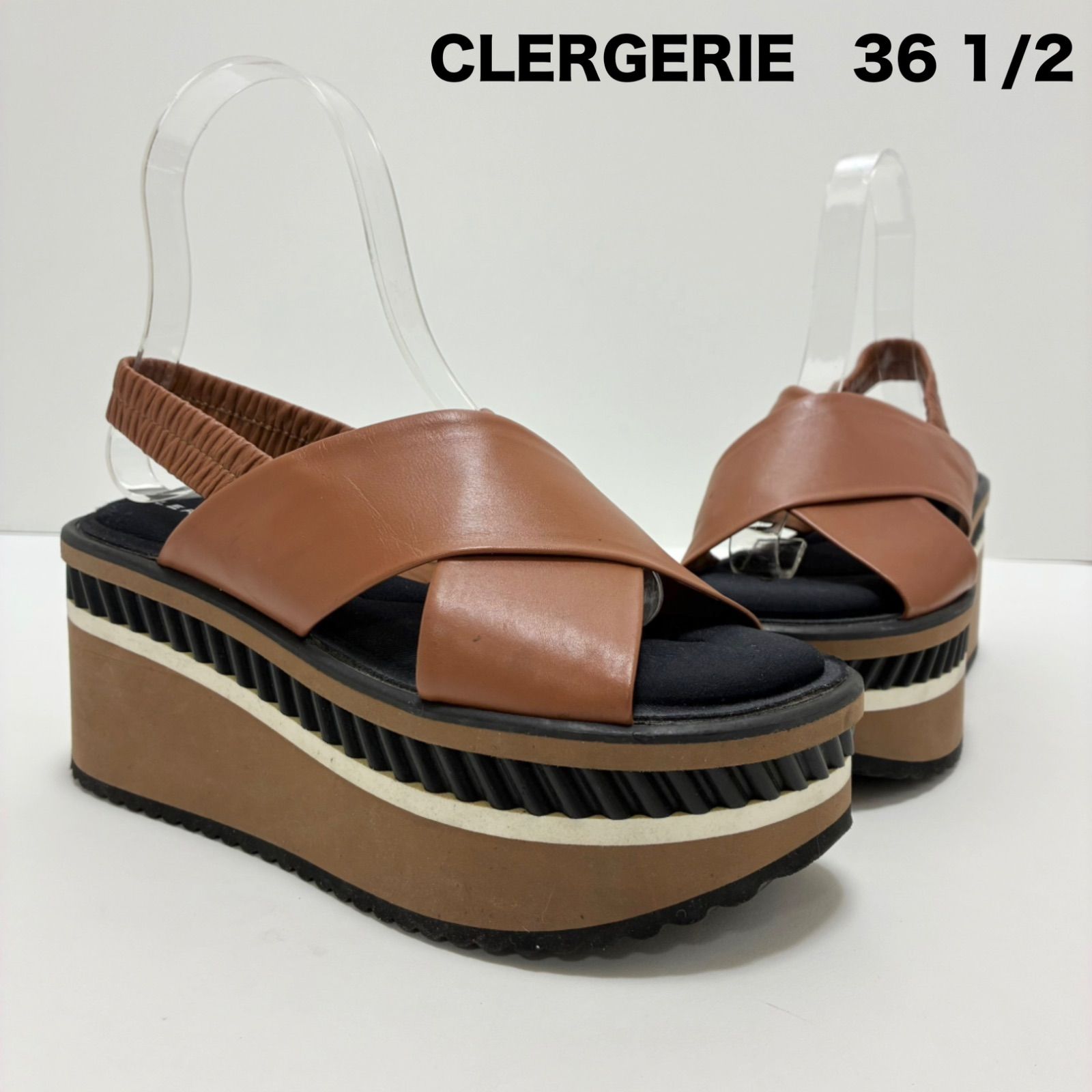 CLERGERIE プラットフォームサンダル 36 CLERGERIE プラットフォーム