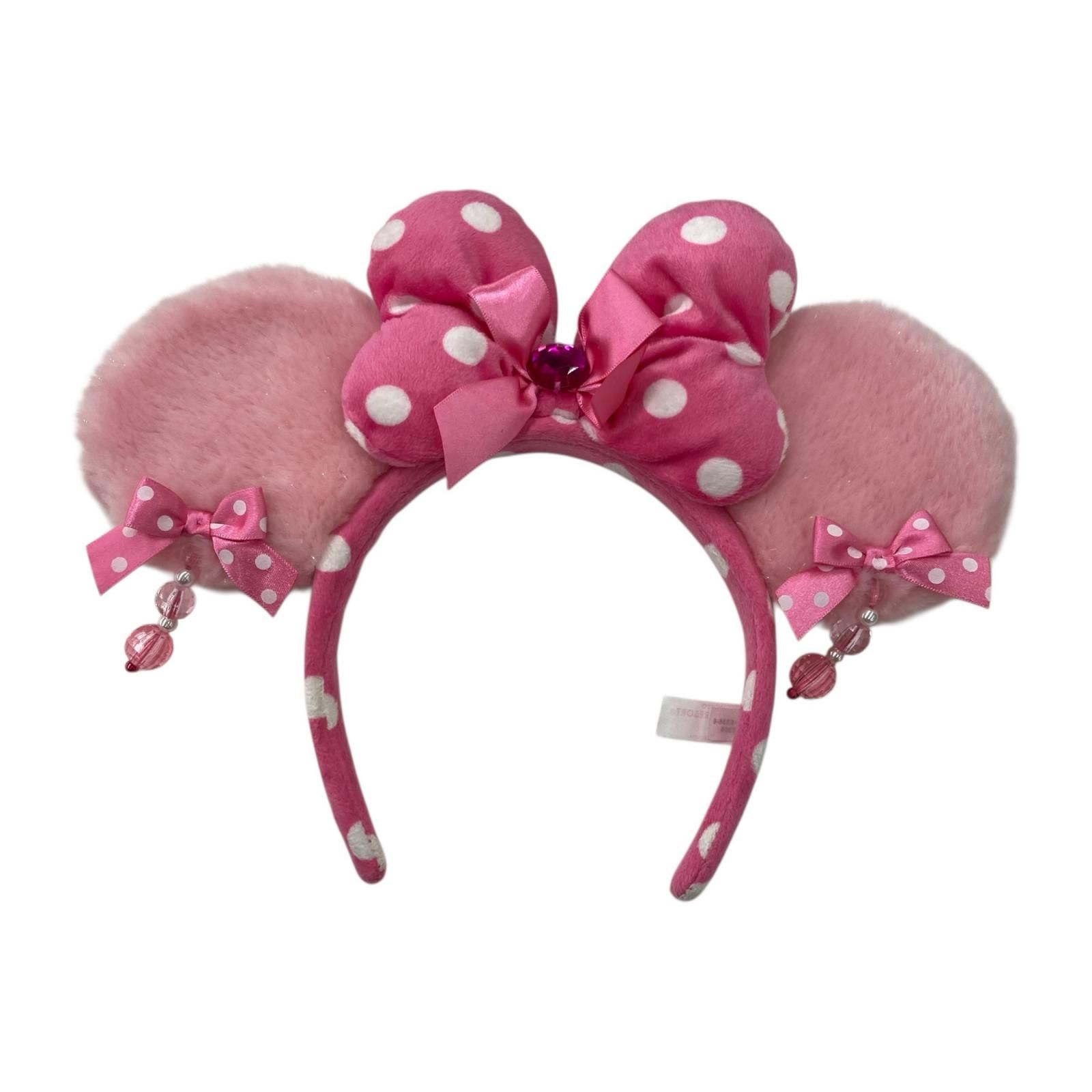 ディズニー カチューシャ ピンク ミニー イヤリング 水玉 パルパルーザ