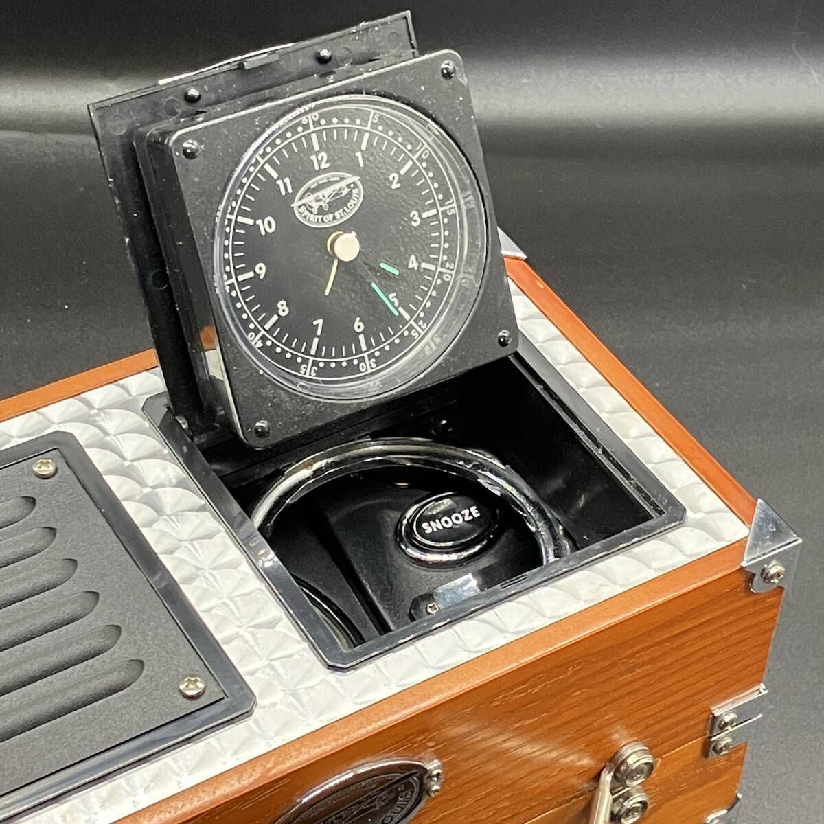 スピリット オブ セントルイス AM/FMラジオ アラーム時計 レトロ