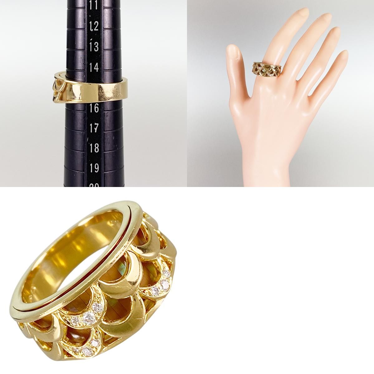 ミキモト MIKIMOTO K18YG ダイヤモンド 15.5号(55-56) リング sss