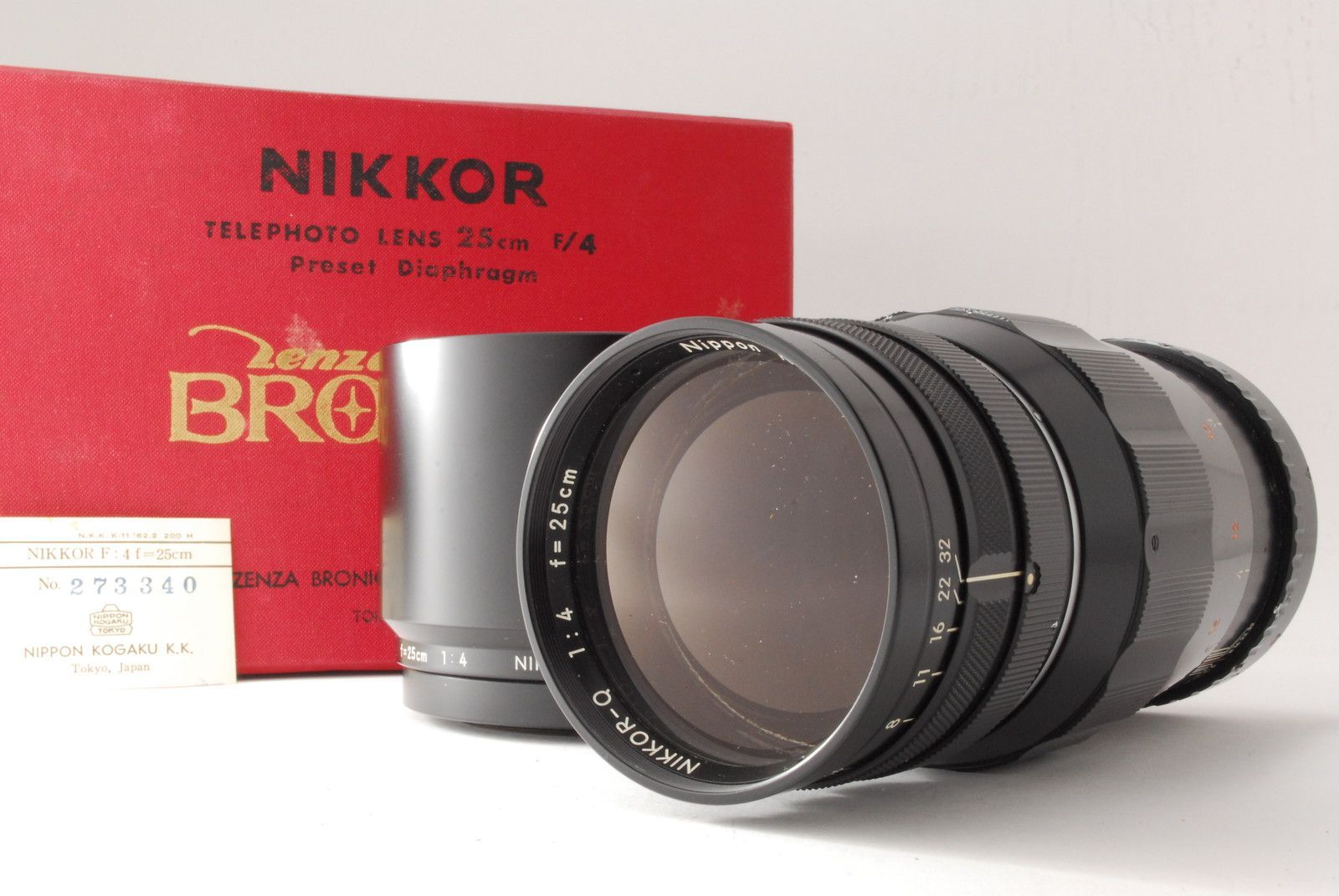 NIPPON KOGAKU NIKKOR-Q 25cm F4 Zenza Bronica S2、EC等用 動作も写り
