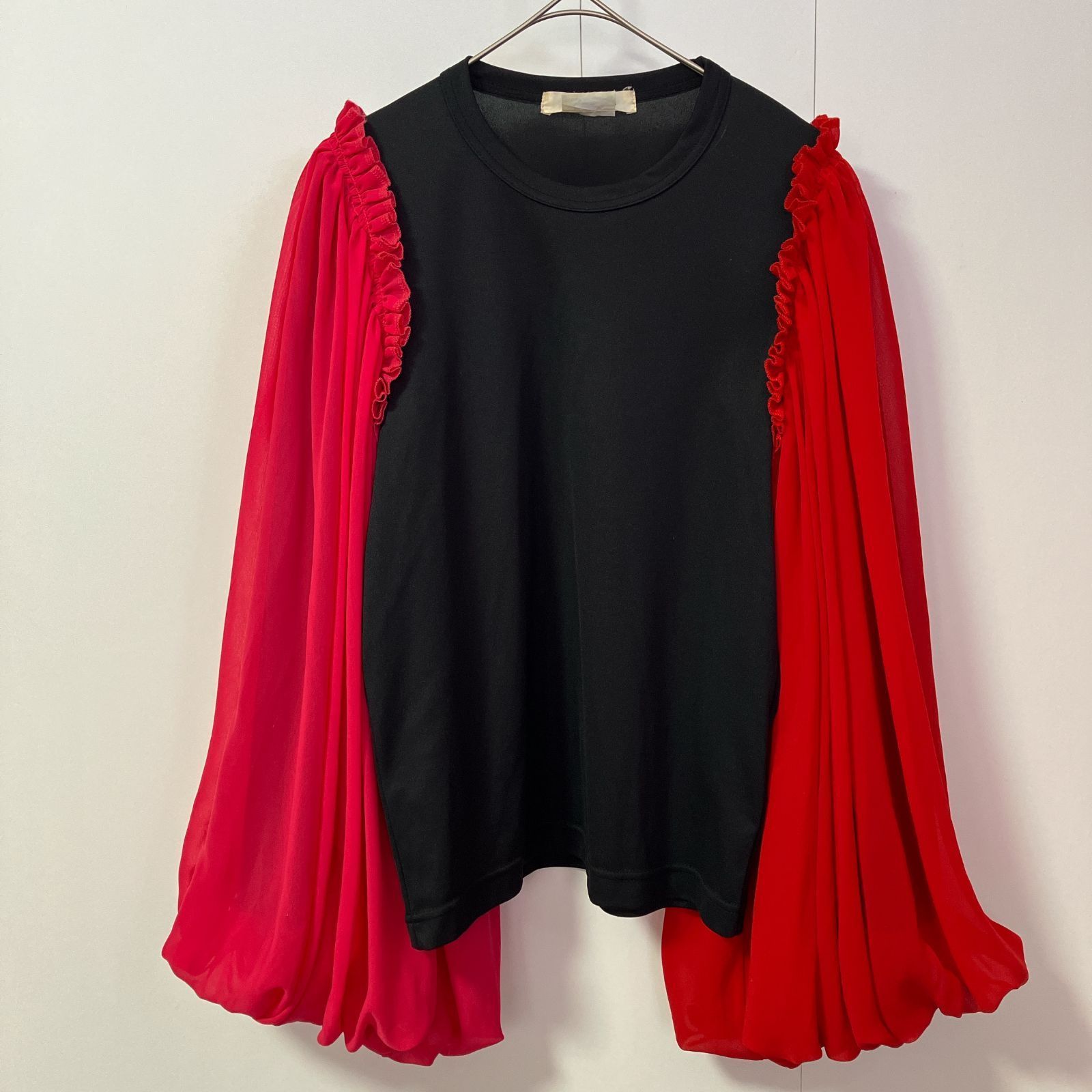 良品】COMME des GARCONS コムデギャルソン ブラウス XS パフスリーブ