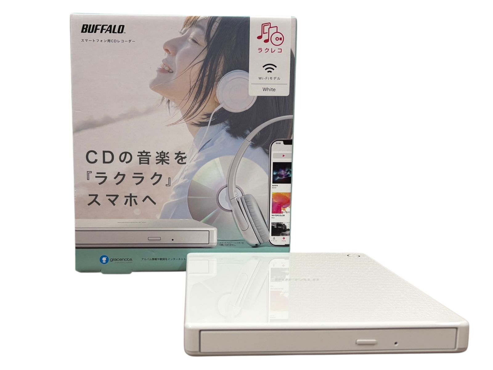 BUFFALO (バッファロー) ラクレコ スマートフォン用CDレコーダー Wi-Fi
