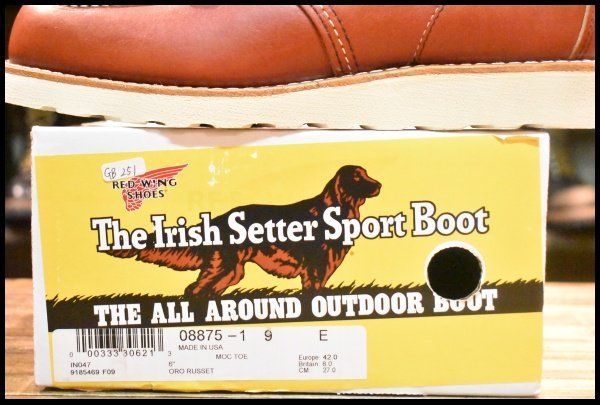 9E 箱付 未使用 犬タグ復刻 24年】レッドウィング 8875 アイリッシュ
