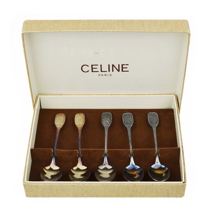 CELINE セリーヌ カトラリーセット スプーン ゴールド ホース 5本