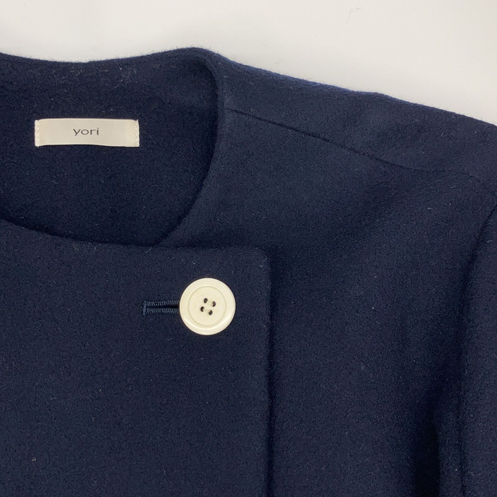 yori ヨリ YR2125-113AW-4 ﾈｲﾋﾞｰ ﾀﾞﾌﾞﾙﾊﾟﾌｽﾘｰﾌﾞ ｺｰﾄ F - メルカリ