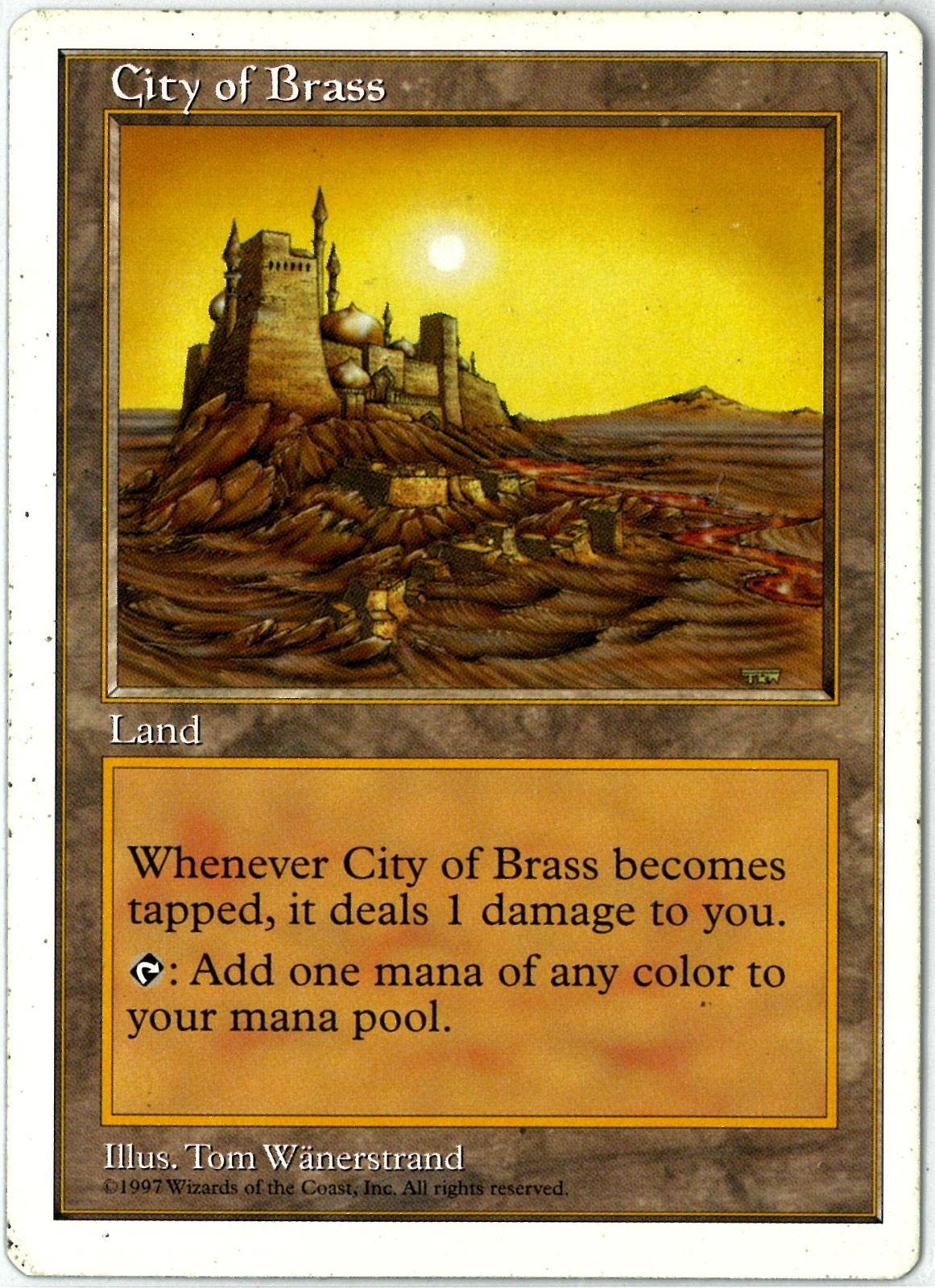 MTG/英語版/真鍮の都/City of Brass/第5版/5ED 413/449/EX - メルカリ