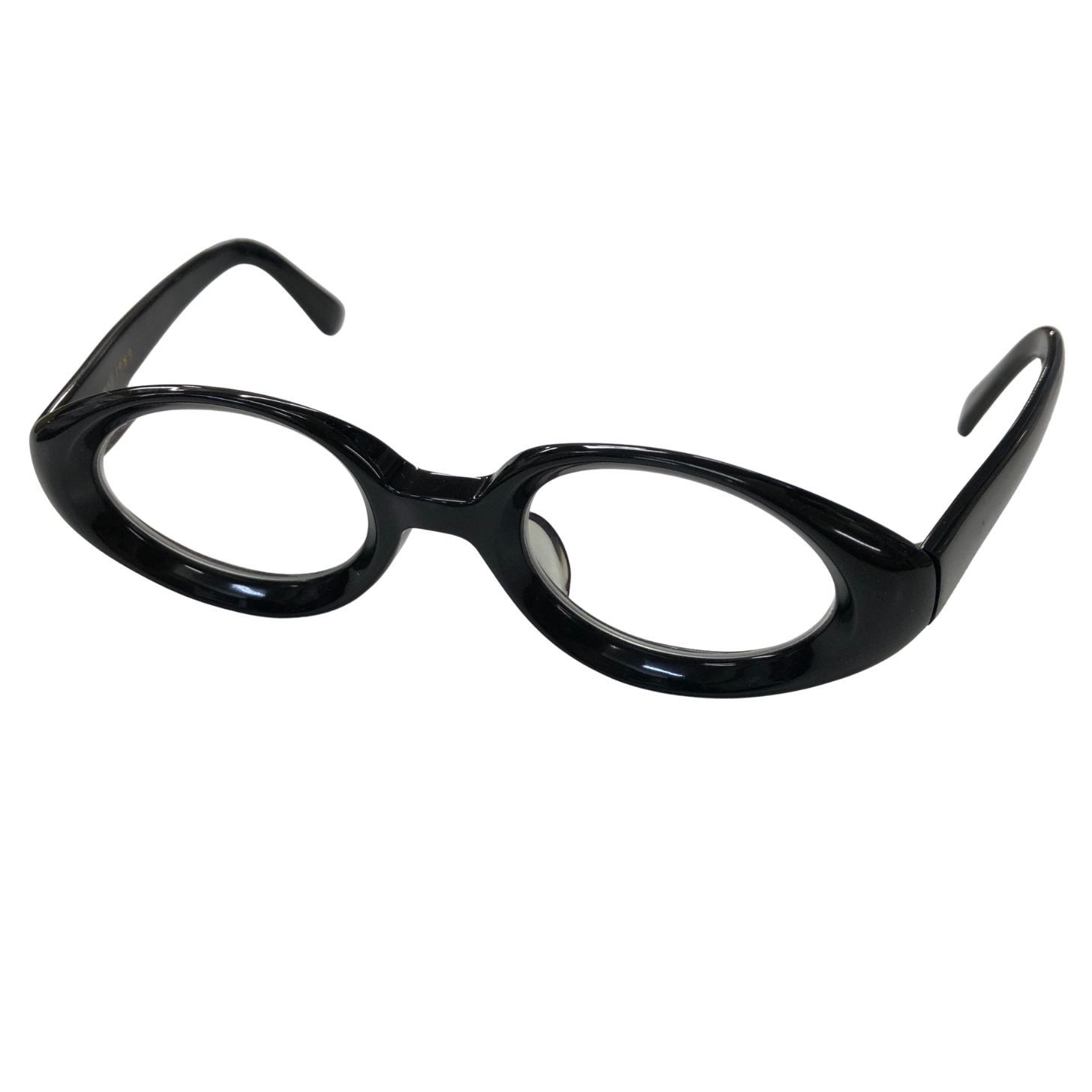 白山眼鏡 ブラックフレーム 丸眼鏡 度付き メガネ 1989【AFI18