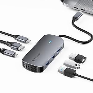 Yottamaster USB C ハブ 6-in-1 USBハブ アダプタ TypeCハブ 【4K出力