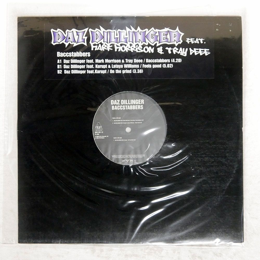 ジャンク,米 US盤 DAZ DILLINGER/BACCSTABBERS/BLACK CLAW MKE00112 LP