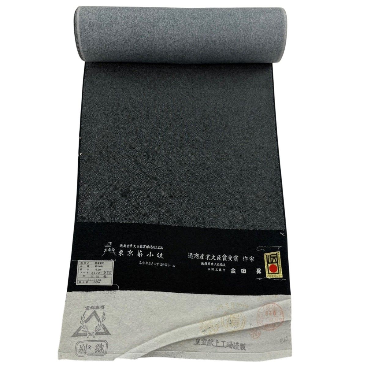 反物 秀品 江戸小紋 落款 金田昇 鮫 深緑 正絹 【中古】 - メルカリ