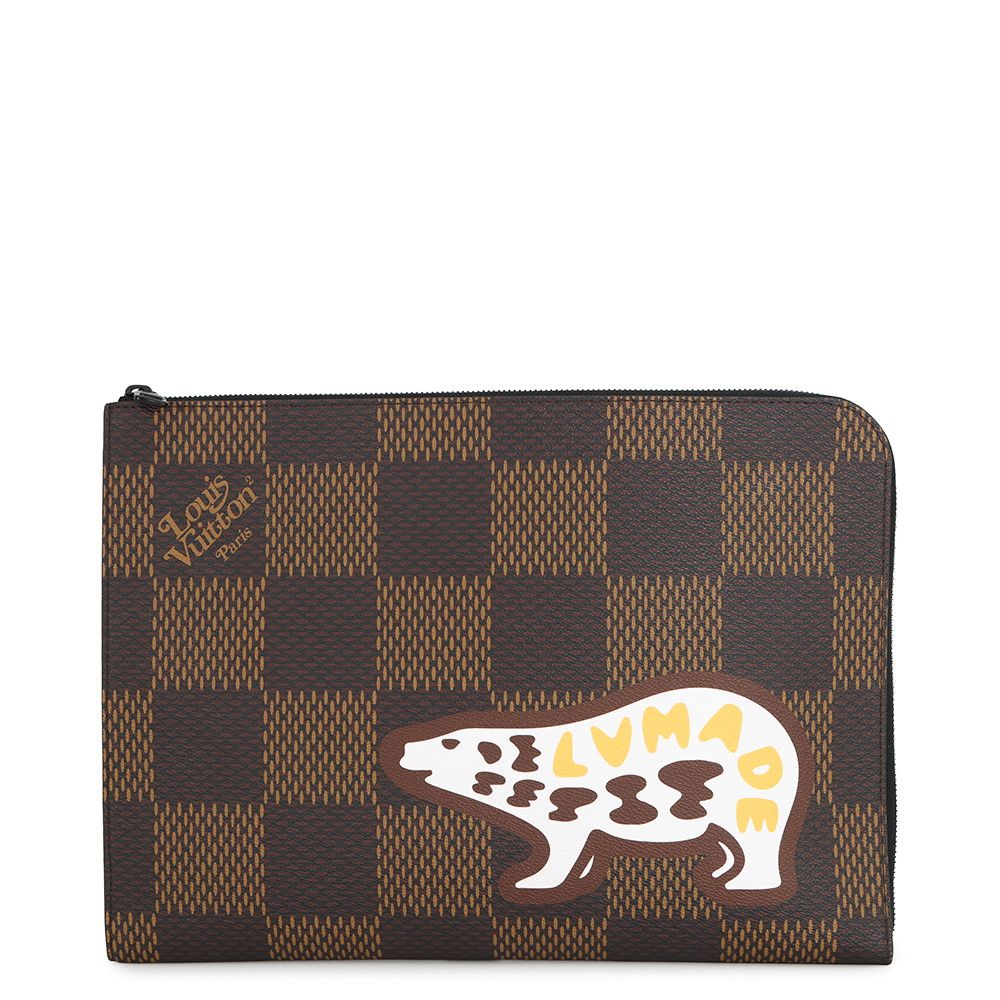 ルイヴィトン クラッチバッグ ダミエ・エベヌ ジャイアント ポシェット