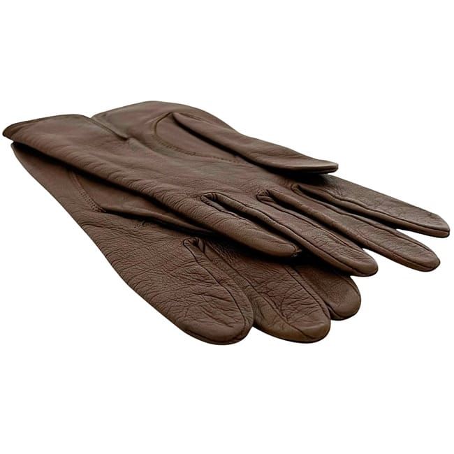 イヴサンローラン 手袋 ブラウン 美品 レザー 中古 YVES SAINT - メルカリ