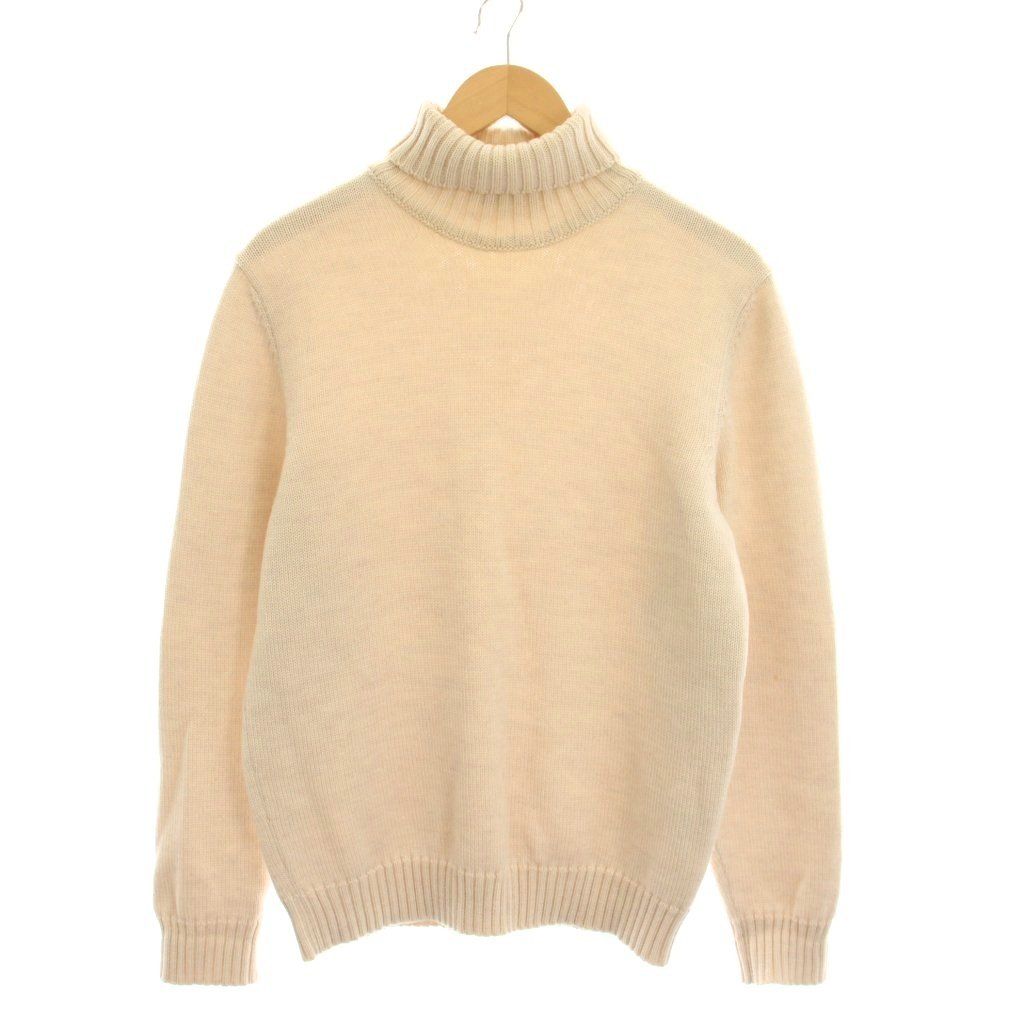 ザノーネ ZANONE ニット セーター ウール 50 ベージュ 無地