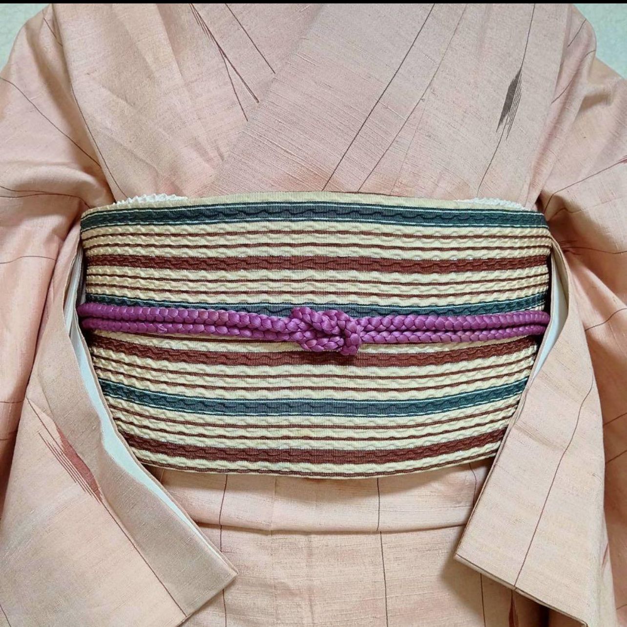 袷 正絹 紬 十日町紬 小紋 フルセット 4点 タ-40 - メルカリ