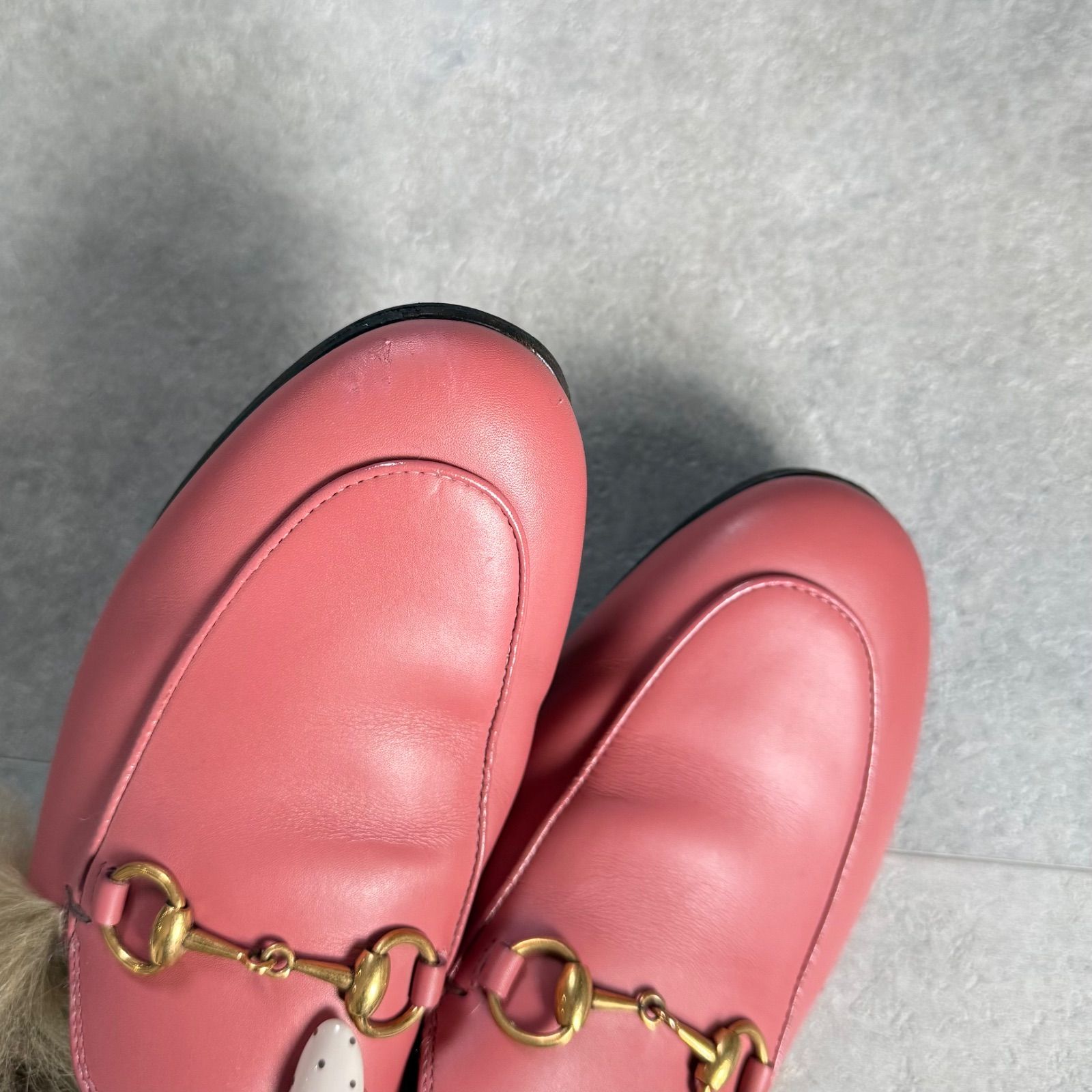 美品 GUCCI グッチ プリンスタウン ホースビットローファー サンダル