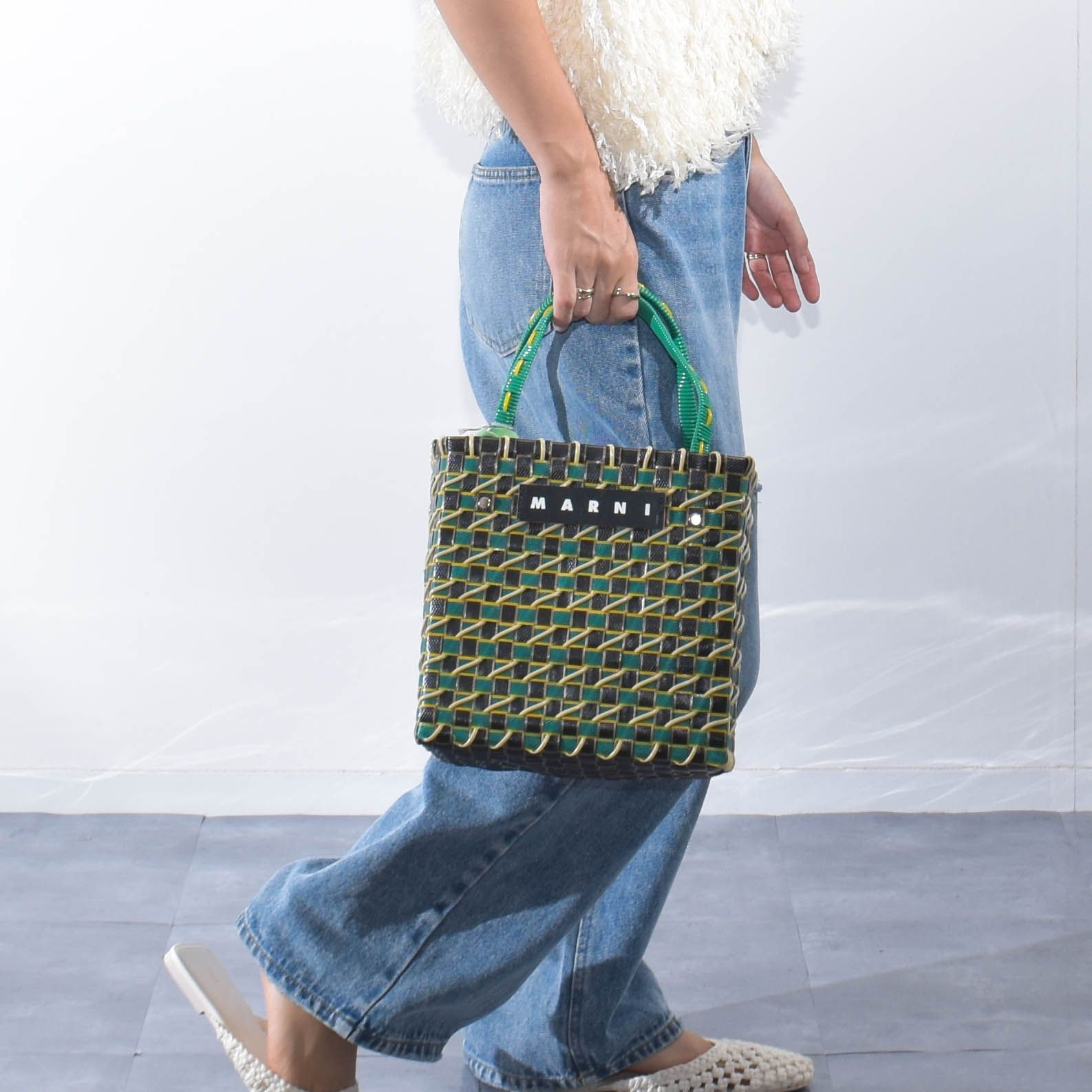 マルニ ピクニックバッグミニ M ロゴ (MARNI⁄トートバッグ) 74229976