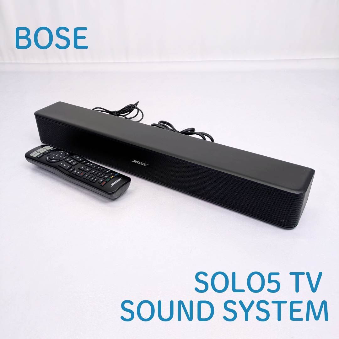 BOSE Solo 5 TV サウンドバー 動作確認済み リモコン付属 動作確認済み