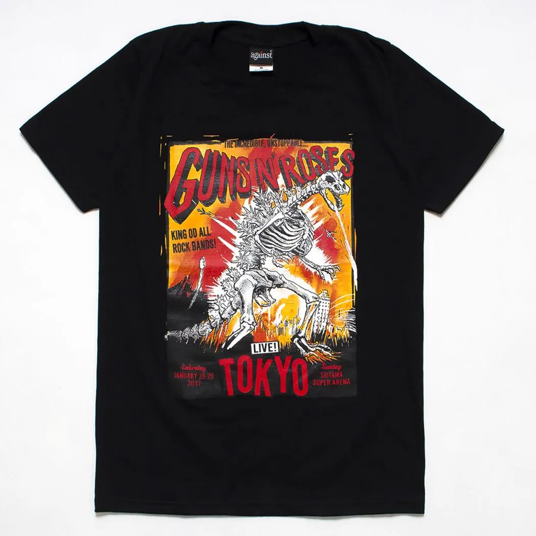 Guns N' Roses ガンズ ゴジラ Tシャツ 埼玉 東京 2017 2025年最新