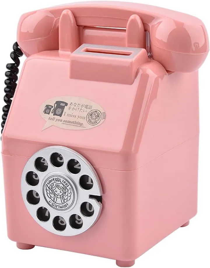 クラシックピンクTEL 昭和レトロ アンティーク 小道具 ヴィンテージ