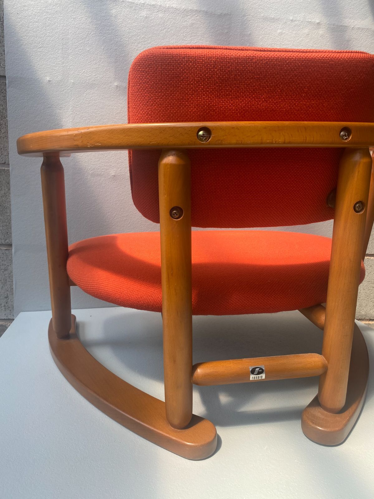 無限工房◾️かに座椅子 ローチェア 福竹産業 木製家具 リラックス