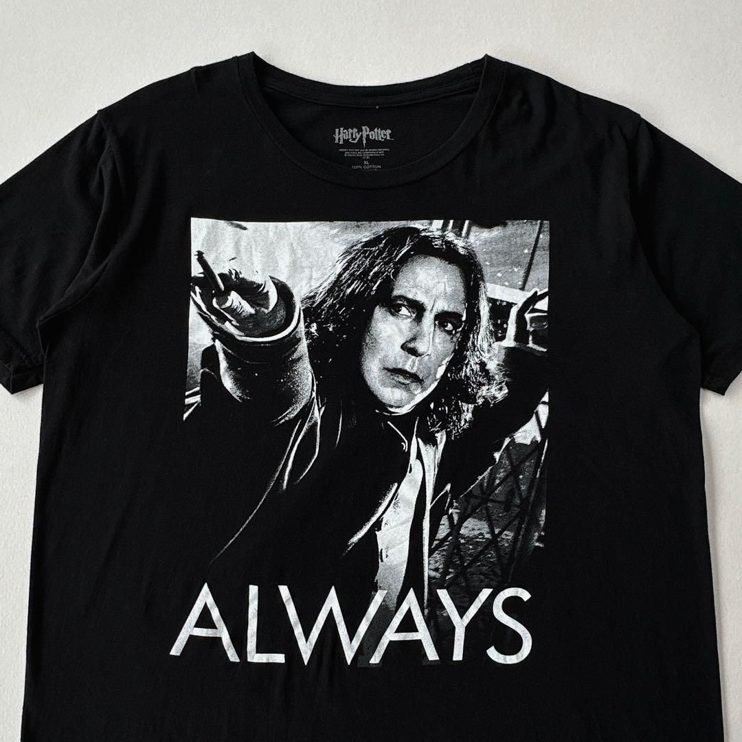 ハリーポッター スネイプ先生 プリントTシャツ ブラック 00s XLsize