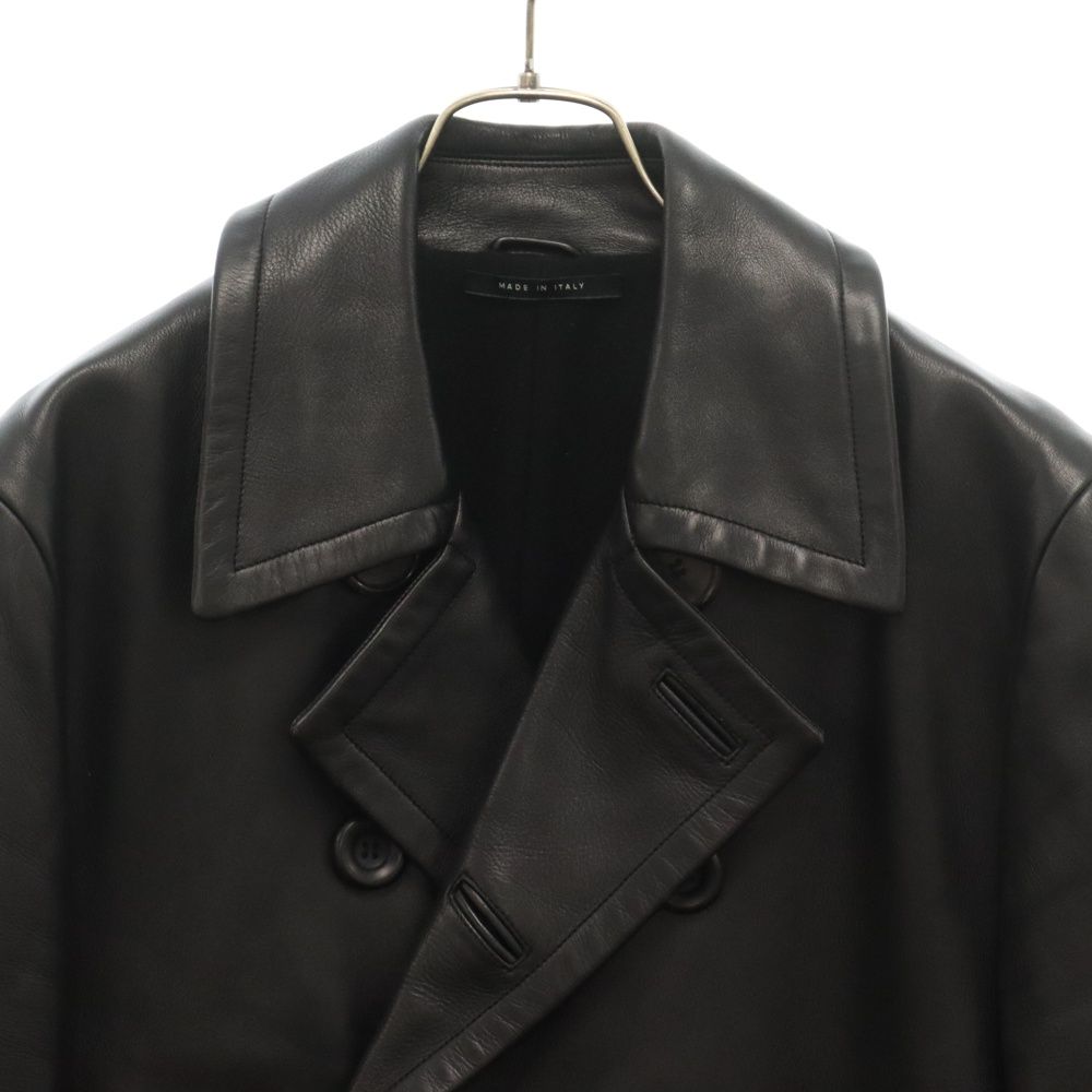 GUCCI (グッチ) レザーショートコート ブラック 102573 XN007 - メルカリ