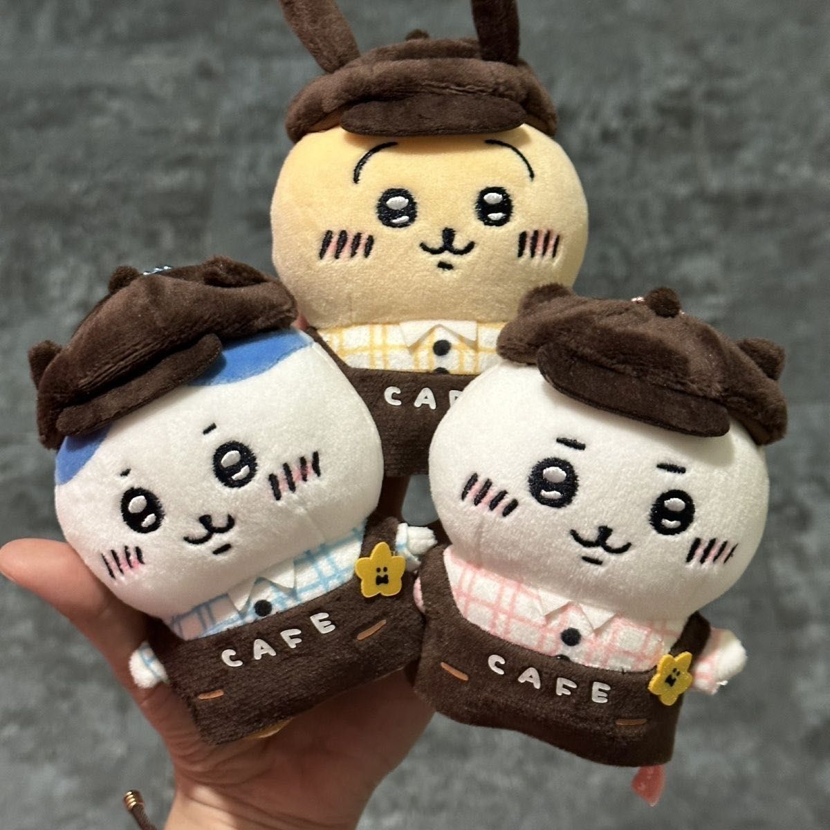 と*猫様 ちいかわ カフェの店員さんマスコット メインキャラセット 紙