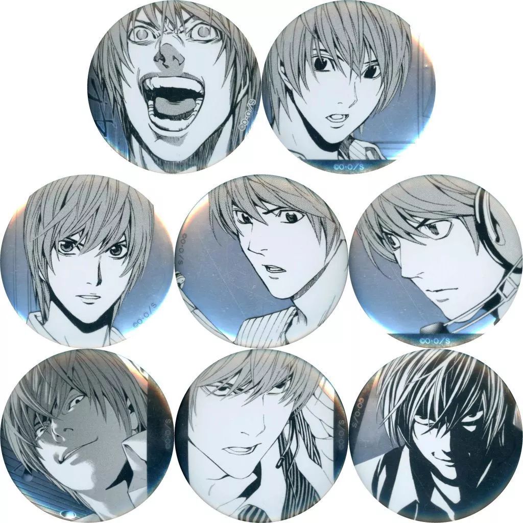 中古】バッジ・ピンズ 全8種セット 「デスノート展 DEATH NOTE