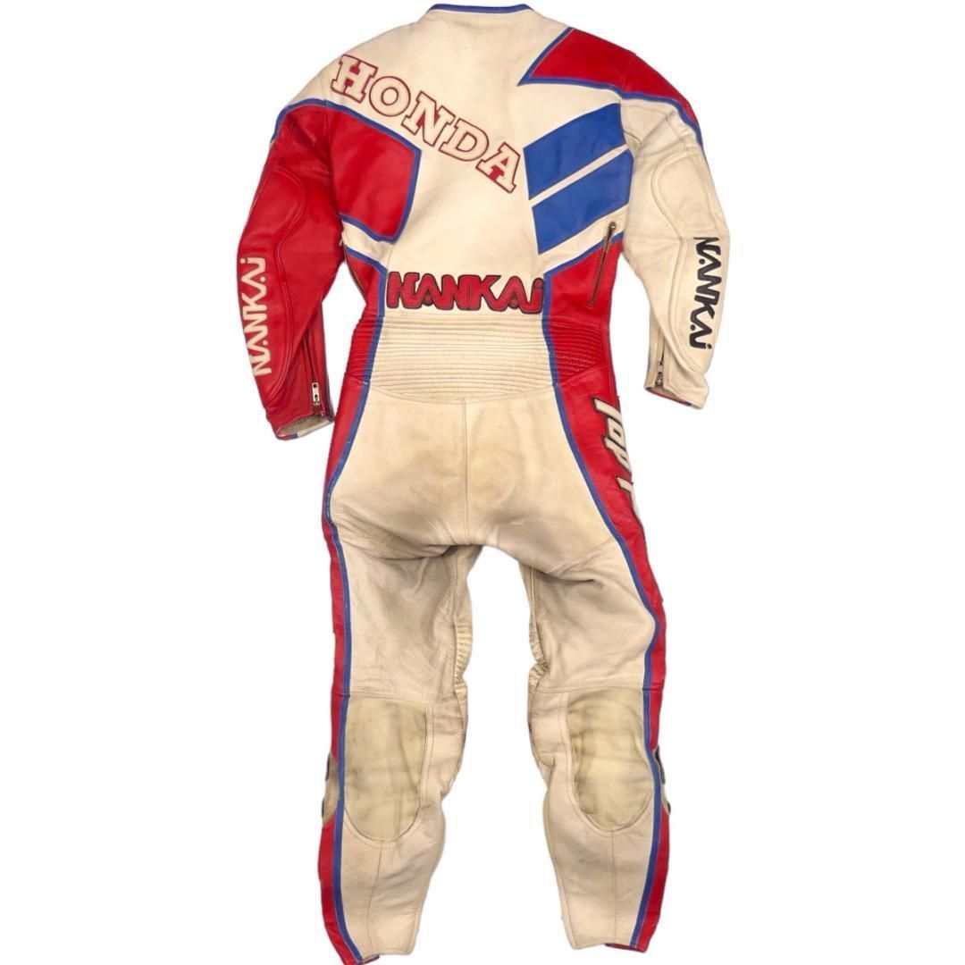 NANKAI 南海部品 レーシングスーツ メッシュ 本革 ツナギ HH9645